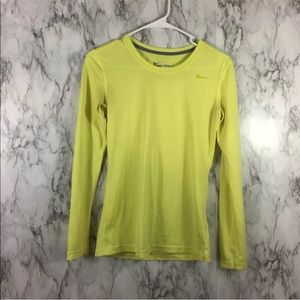 Nike Running Dri-Fit Long Sleeve neon yellow